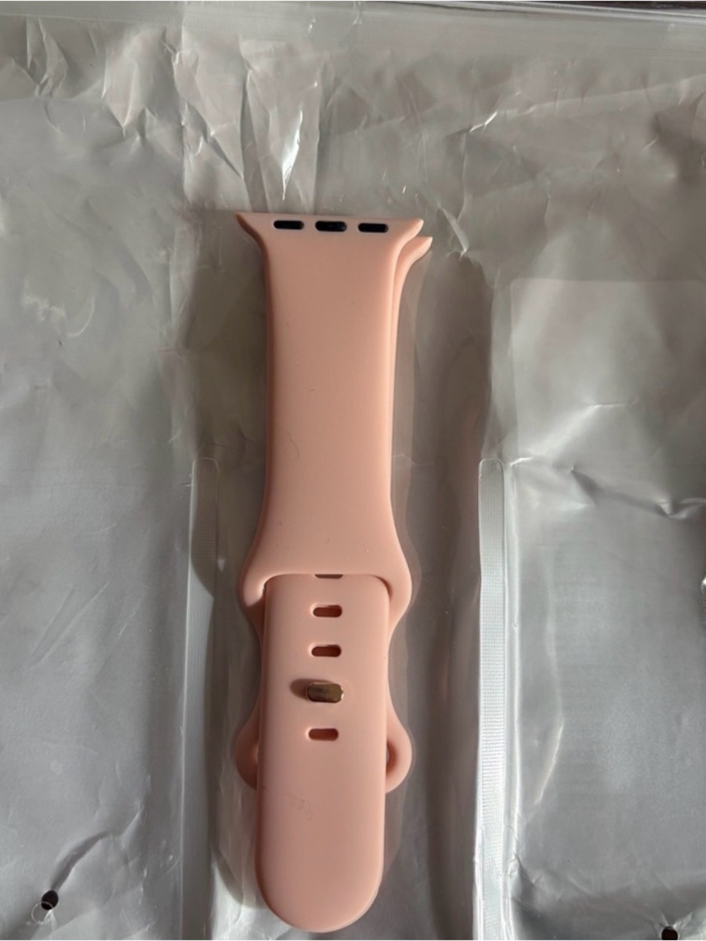 Silicone Apple Watch Style Band — Blush Pink